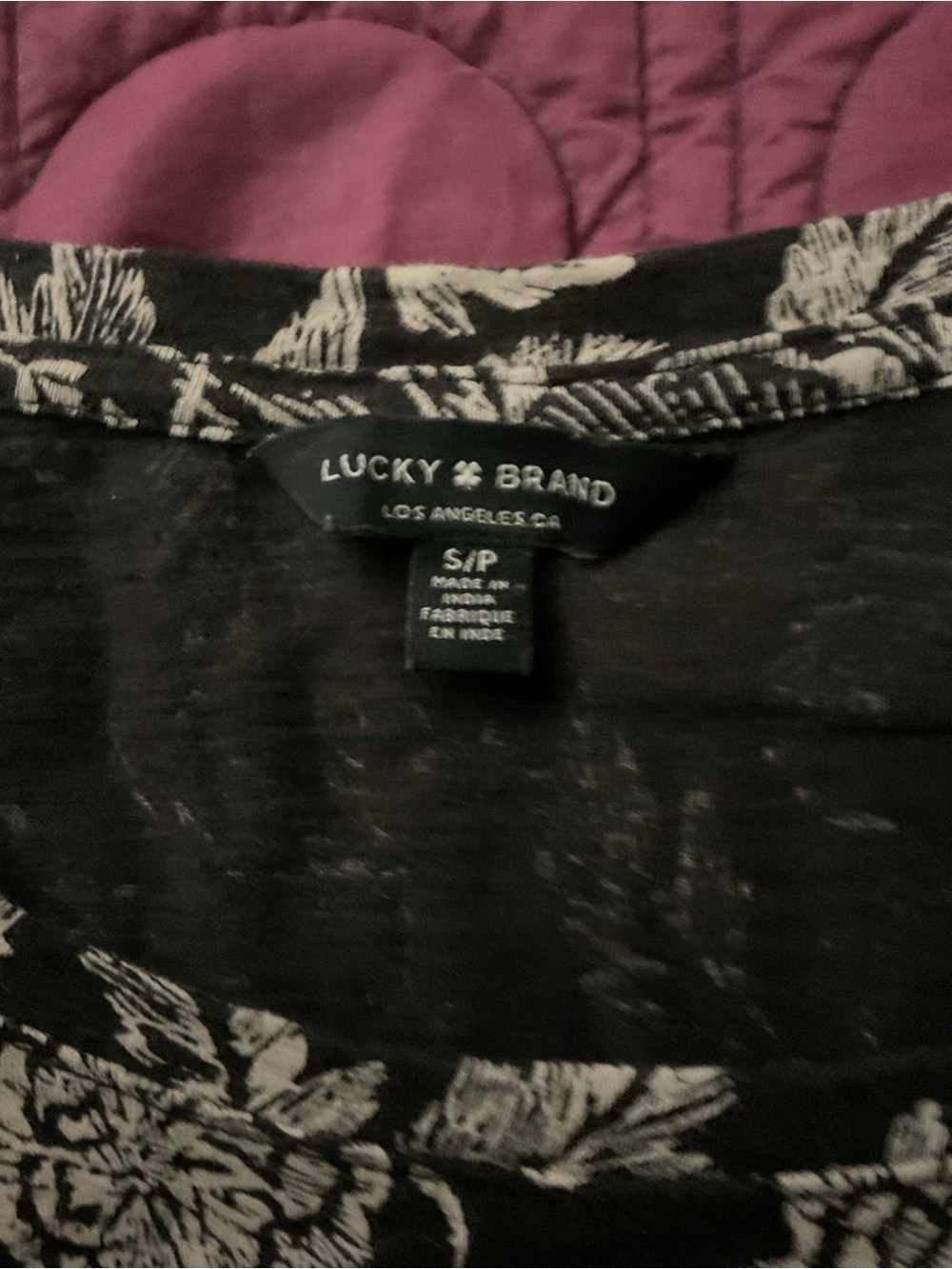 Black and white top from Lucky!